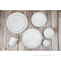 Reactive Glazed Stoneware Dinner Set sa Creamy White